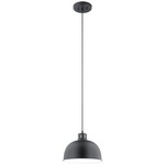 Zailey Dome Pendant - Black