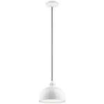 Zailey Dome Pendant - White