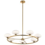 Pim Chandelier - Fox Gold / Satin Etched