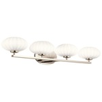 Pim Bathroom Vanity Light - Polished Nickel / Satin Etched