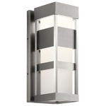 Ryler Outdoor Wall Sconce - Brushed Aluminum / Satin Etched