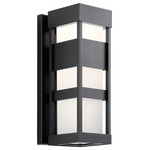Ryler Outdoor Wall Sconce - Black / Satin Etched