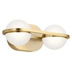 Brettin Bathroom Vanity Light - Champagne Gold / White