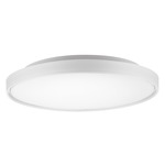 Brunswick Semi Flush Ceiling Light - White / Frosted