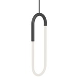 Huron Pendant - Black / Frosted
