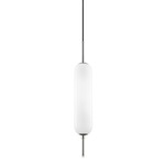 Miley Pendant - Polished Nickel / Opal