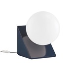 Aspyn Table Lamp - Navy / Opal