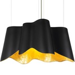 Lunar Wide Pendant - Black