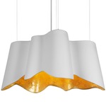 Lunar Wide Pendant - White