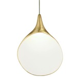 Stillabunt Pendant - Gold Leaf / Off White