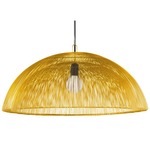 Moire Dome Pendant - Gold