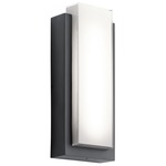 Dahlia Outdoor Wall Sconce - Black / White