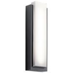 Dahlia Outdoor Wall Sconce - Black / White