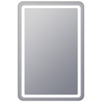 Aria Lighted Mirror - Silver