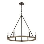 Transitions Chandelier - Oil Rubbed Bronze / Aspen