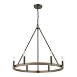 Transitions Chandelier - Oil Rubbed Bronze / Aspen