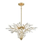 Flora Grace Chandelier - Champagne Gold / Clear