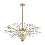 Flora Grace Chandelier - Champagne Gold / Clear