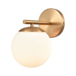 Hollywood Blvd. Wall Sconce - Satin Brass / Opal