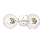 Claro Bathroom Vanity Light - Polished Chrome / Clear