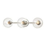 Claro Bathroom Vanity Light - Polished Chrome / Clear