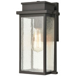 Braddock Outdoor Wall Sconce - Architectural Bronze / Clear Seeded