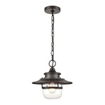 Renninger Outdoor Pendant - Oil Rubbed Bronze / Clear