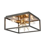 Spark Ceiling Light Fixture - Burnished Brass / Matte Black