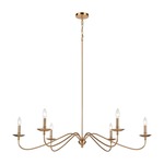 Wellsley Island Chandelier - Burnished Brass