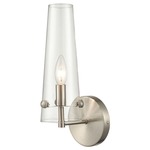 Valante Wall Sconce - Satin Nickel / Clear