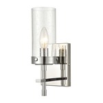 Melinda Wall Sconce - Polished Chrome / Clear Seeded