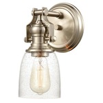 Chadwick Wall Sconce - Satin Nickel / Clear Seeded