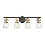 Chadwick Bathroom Vanity Light - Oil Rubbed Bronze / Clear Seeded