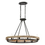 Ramsey Linear Chandelier - Matte Black / Aspen