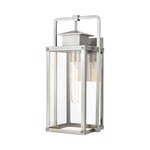 Crested Butte Outdoor Wall Sconce - Brushed Aluminum / Clear