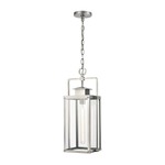 Crested Butte Outdoor Pendant - Brushed Aluminum / Clear