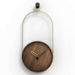 Eslabon Wall Clock - Brass / Walnut