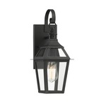 Jackson Outdoor Wall Sconce - Black / Clear