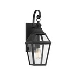 Jackson Outdoor Wall Sconce - Black / Clear