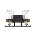 Macauley Wall Sconce - Brass / Black