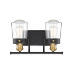 Macauley Wall Sconce - Brass / Black