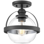 Pendleton Semi Flush Ceiling Light - Matte Black