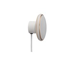 Shade S1 Wall Sconce - White / Brass