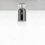 Gople Semi Flush Ceiling Light - Chrome / Silver