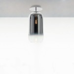 Gople Semi Flush Ceiling Light - Chrome / Silver