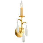 Prosecco Wall Sconce - Gold Leaf / Clear