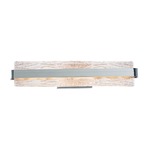 Ripple Bathroom Vanity Light - Polished Chrome