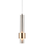 Reveal Pendant - Satin Nickel / Satin Nickel / Satin Brass