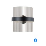 Chimes Wiz Wall Sconce - Satin Nickel / Black