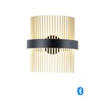 Chimes Wall Sconce - Satin Brass / Black